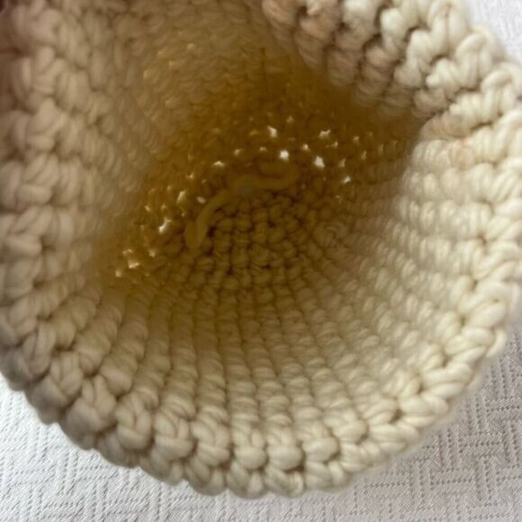 Gibou Hat Toque Adult Knit Cream Cozy Winter Warm Gift Chunky Knit Fall - Picture 8 of 8